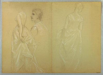 Studium pani Winthrop do „Dnia przyjęcia Lady Washington” autorstwa Daniel Huntington