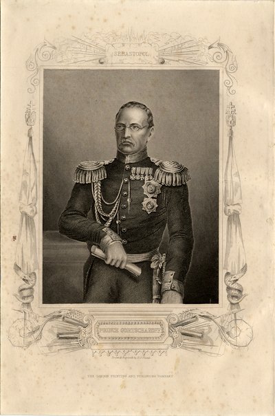 Portret księcia Michaiła Dmitriewicza Gorczakowa 1795-1861, 1856 autorstwa Daniel John Pound