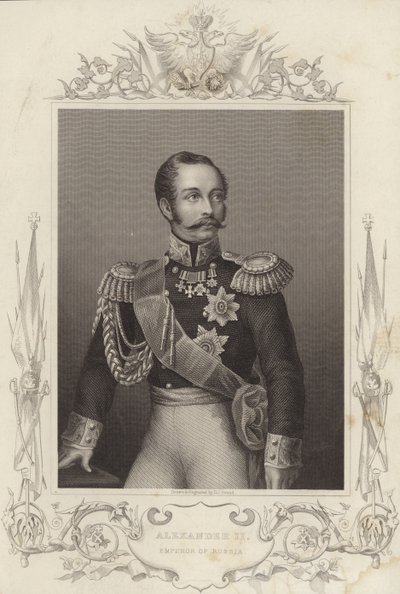 Aleksander II, cesarz Rosji (18181881) (rycina) autorstwa Daniel John. Pound
