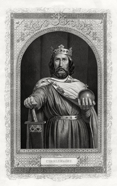 Karol Wielki, król Franków, 1875 autorstwa Daniel John Pound