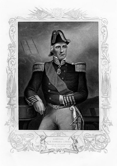 Edmund Lyons, 1. baron Lyons, dowódca Floty Czarnomorskiej, XIX w. autorstwa Daniel John Pound