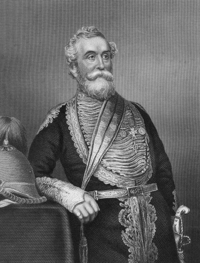 Generał Beatson, żołnierz brytyjski, 1857. autorstwa Daniel John Pound