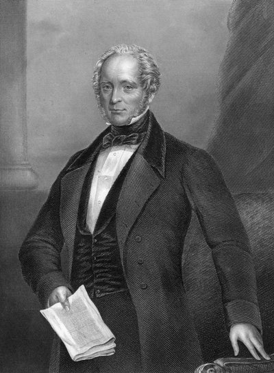 Henry John Temple 1784-1865, 3. wicehrabia Palmerston, brytyjski mąż stanu, 1857. autorstwa Daniel John Pound