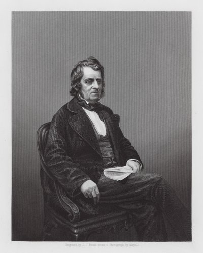 John Arthur Roebuck, brytyjski polityk (rycina) autorstwa Daniel John. Pound