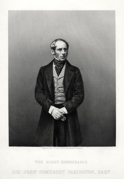 John Somerset Pakington, 1. baron Hampton, angielski polityk, ok. 1880 r. autorstwa Daniel John Pound