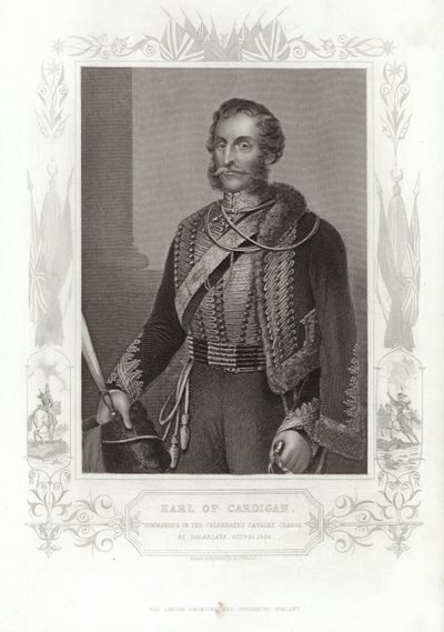 Portret Jamesa Brudenella, hrabiego Cardigan (rycina) autorstwa Daniel John. Pound