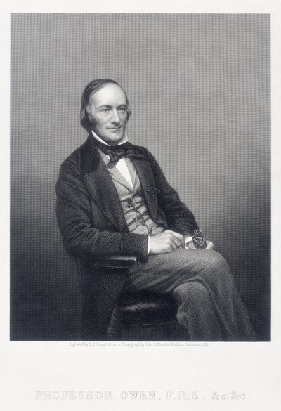 Sir Richard Owen, angielski zoolog, ok. 1860 r. autorstwa Daniel John Pound