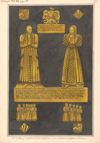 Talerz mosiężny dla dr Jamesa Goode
