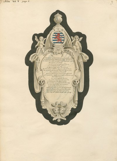 Memoriał Francisa Stratforda z Acton Church autorstwa Daniel Lysons