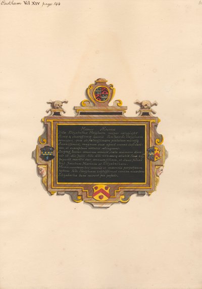 Pomnik Elizabeth Heigham z East Ham Church autorstwa Daniel Lysons