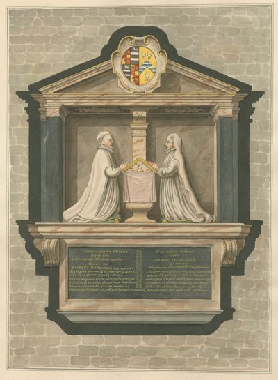 Pomnik Michaela Gardinera i Margarity Browne z Greenford Church autorstwa Daniel Lysons