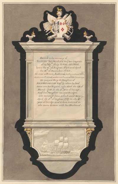 Pomnik Ruperta i Mary Billingsley z Drayton Church autorstwa Daniel Lysons