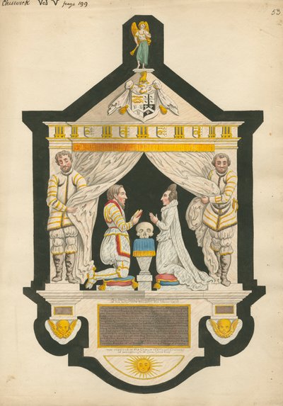 Pomnik Sir Thomasa Chalonera autorstwa Daniel Lysons