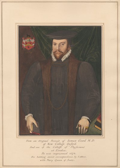 Portret Jamesa Gooda, lekarza medycyny z New College Oxford autorstwa Daniel Lysons