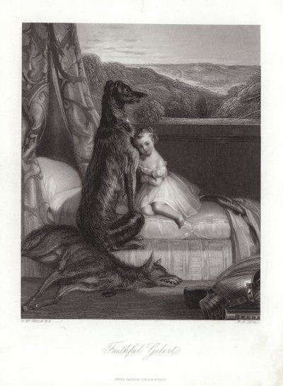 Wierny Gelert autorstwa Daniel Maclise