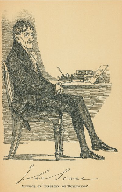 Sir John Soane autorstwa Daniel Maclise