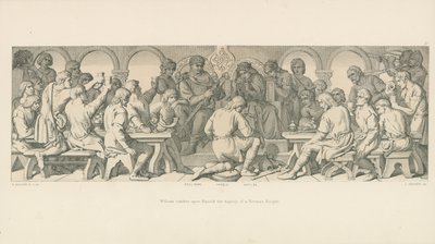 Wilhelm nadaje Haroldowi godność normańskiego rycerza autorstwa Daniel Maclise