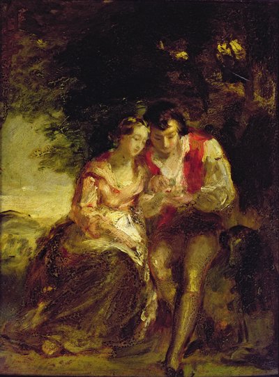 Burns i Highland Mary autorstwa Daniel Macnee