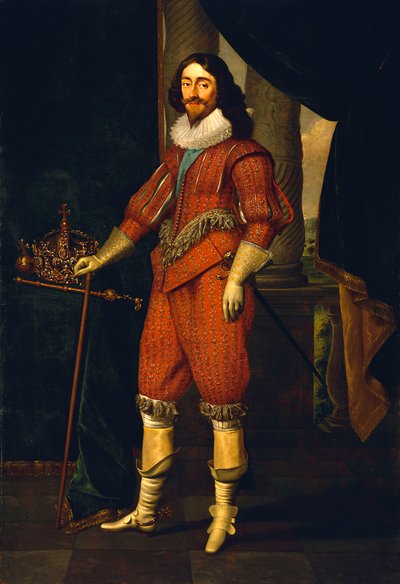 Karol I (1600-1649), ok. 1631 (olej na płótnie) autorstwa Daniel Mytens