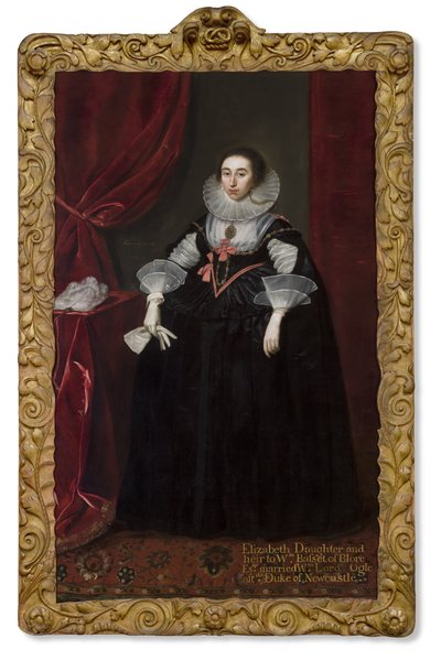 Portret Elizabeth Cavendish, 1624 autorstwa Daniel Mytens