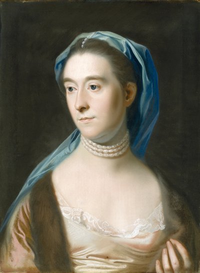 Portret pani Joseph Henshaw (Sarah Henshaw, 1736?1822), c. 1770 (pastel na papierze, oprawiony na płótno) autorstwa Daniel Mytens