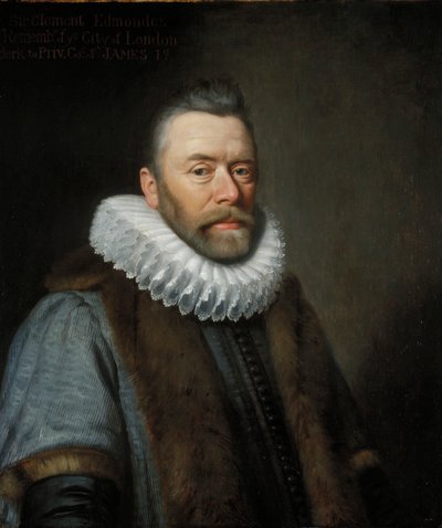 „Sir Clement Edmondes”, XVII wiek. autorstwa Daniel Mytens