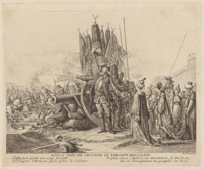 Bitwa pod Choczim 18 września 1769 r. autorstwa Daniel Nikolaus Chodowiecki