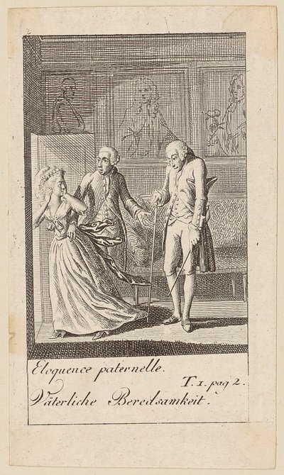 Plansza 2 do „Karoline von Lichfield” autorstwa Daniel Nikolaus Chodowiecki