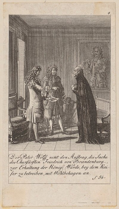 Karta 4 z cyklu „Historia Brandenburgii” autorstwa Daniel Nikolaus Chodowiecki