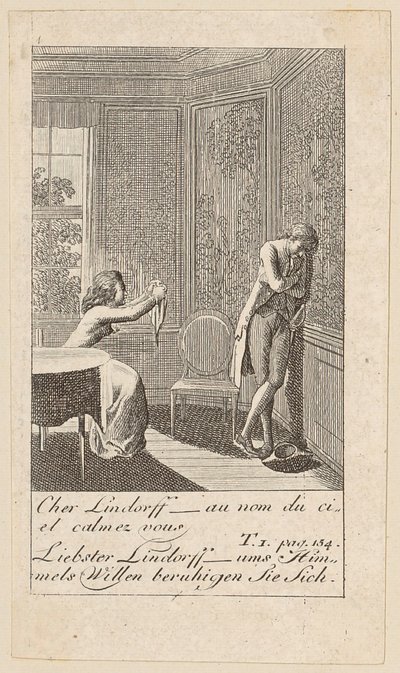 Tablica 4 do „Karoline von Lichtfield” autorstwa Daniel Nikolaus Chodowiecki