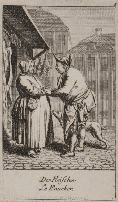Rzeźnik autorstwa Daniel Nikolaus Chodowiecki