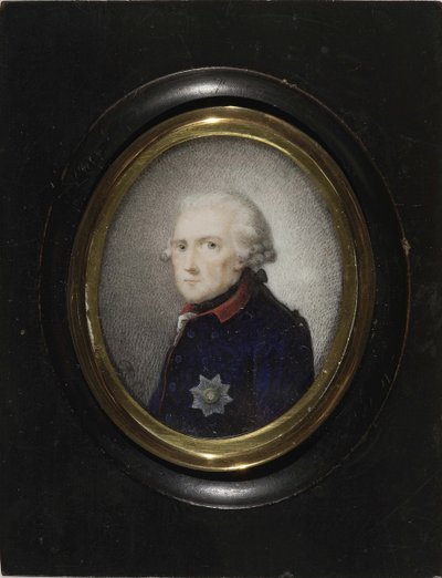 Fryderyk II Pruski, ok. 1785 autorstwa Daniel Nikolaus Chodowiecki