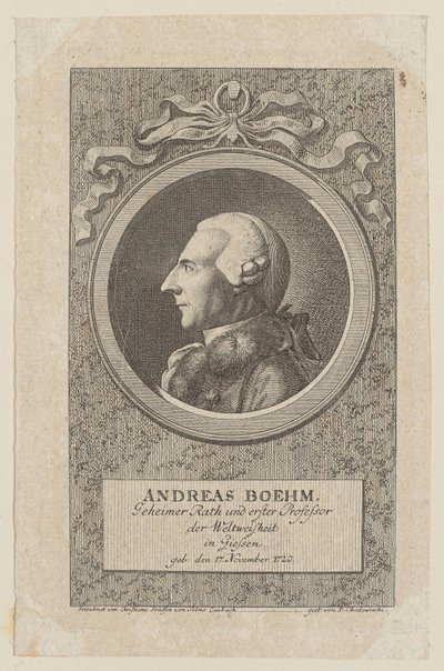 Portret Andreasa Boehma autorstwa Daniel Nikolaus Chodowiecki