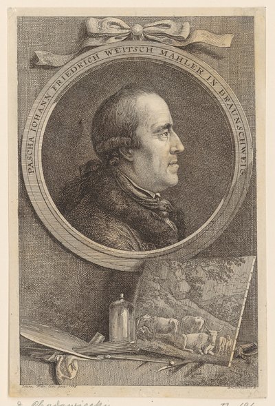 Portret paszy Johanna Friedricha Weitscha autorstwa Daniel Nikolaus Chodowiecki