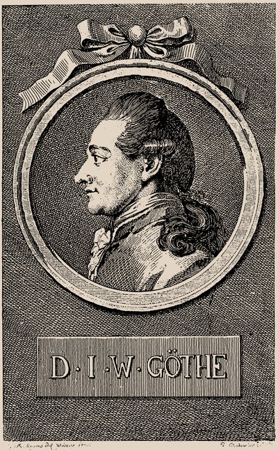 Portret autora Johanna Wolfganga von Goethego 1749-1832, 1776. autorstwa Daniel Nikolaus Chodowiecki