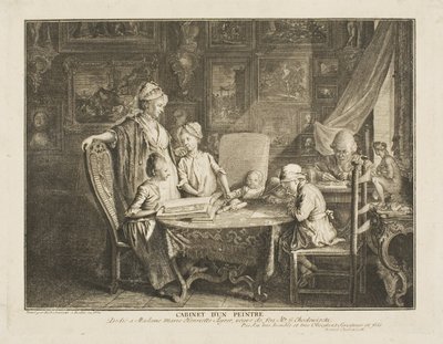 Artysta i jego rodzina autorstwa Daniel Nikolaus Chodowiecki