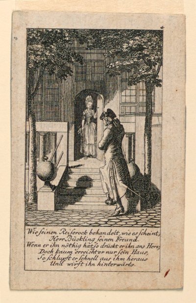 The Hipocritical Friend, Ilustracja do „Königl: Grosbrit [anian] kalendarz genealogiczny na rok 1780 Lauenberg autorstwa J.G. Berenberga” autorstwa Daniel Nikolaus Chodowiecki