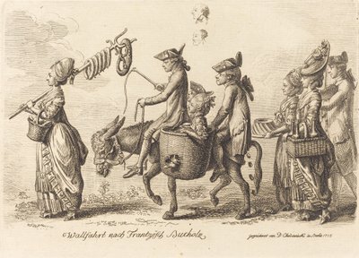 Pielgrzymka do francuskiego Bucholz (Pielgrzymka do francuskiego Bucholz) autorstwa Daniel Nikolaus Chodowiecki