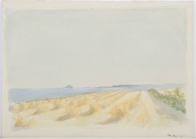 Święta Wyspa, 1894 (ołówek i wc na papierze) autorstwa Daniel Oliver