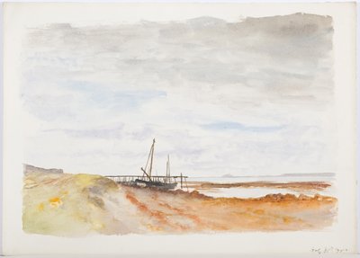 Święta Wyspa, 1895 (ołówek i wc na papierze) autorstwa Daniel Oliver