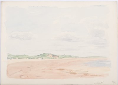 Święta Wyspa, 1896 (ołówek i wc na papierze) autorstwa Daniel Oliver
