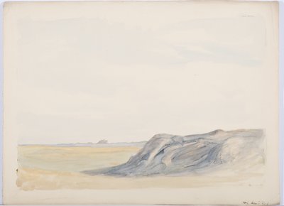 Święta Wyspa, 1899 (ołówek i wc na papierze) autorstwa Daniel Oliver