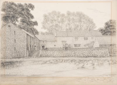 Merton Hall, Appleby, ok. 1916 (węgiel i ołówek na kartonie) autorstwa Daniel Oliver
