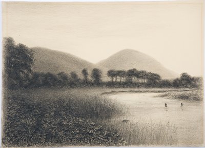 Yeavering Bell, Northumberland, ok. 1916 (ołówek i toaleta na papierze) autorstwa Daniel Oliver