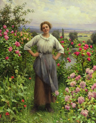 Życie jest słodkie (olej na płycie) autorstwa Daniel Ridgway Knight