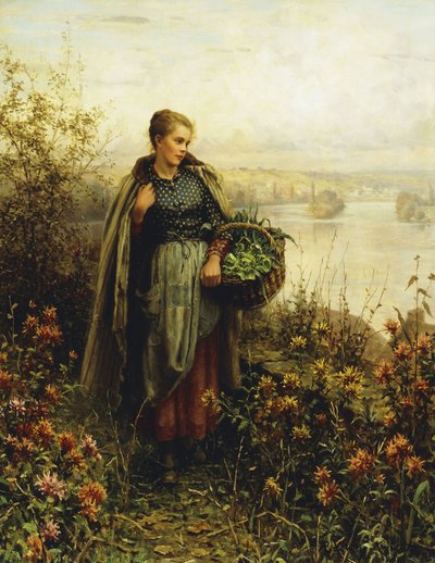 poranny chłód, autorstwa Daniel Ridgway Knight