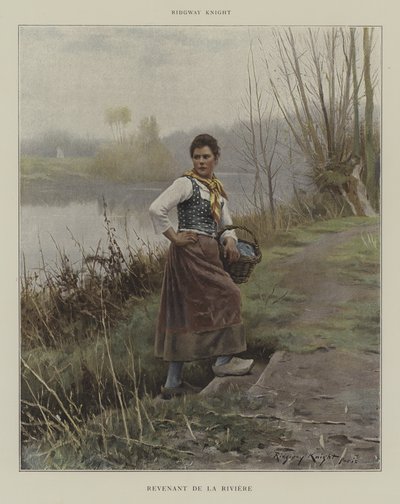 Wracając z rzeki? autorstwa Daniel Ridgway Knight