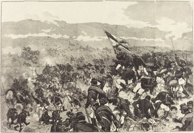 Bitwa pod Plewną. 30 lipca, Atak na wzgórza..., 18831890. autorstwa Daniel Urrabieta Vierge