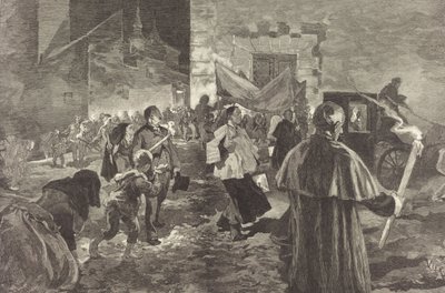 Hiszpania. Wiatyku, 1889. autorstwa Daniel Urrabieta Vierge