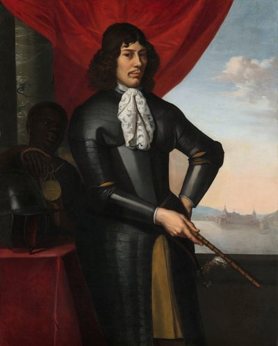 Portret Jana Valckenburgha i zniewolonego sługi autorstwa Daniel Vertangen (signed by artist)